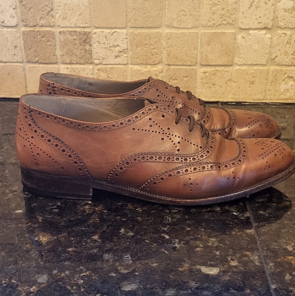 Men\'s Bally Delio Ornate Cognac Brown Oxford Dress Shoe Size 8.5 main image 14